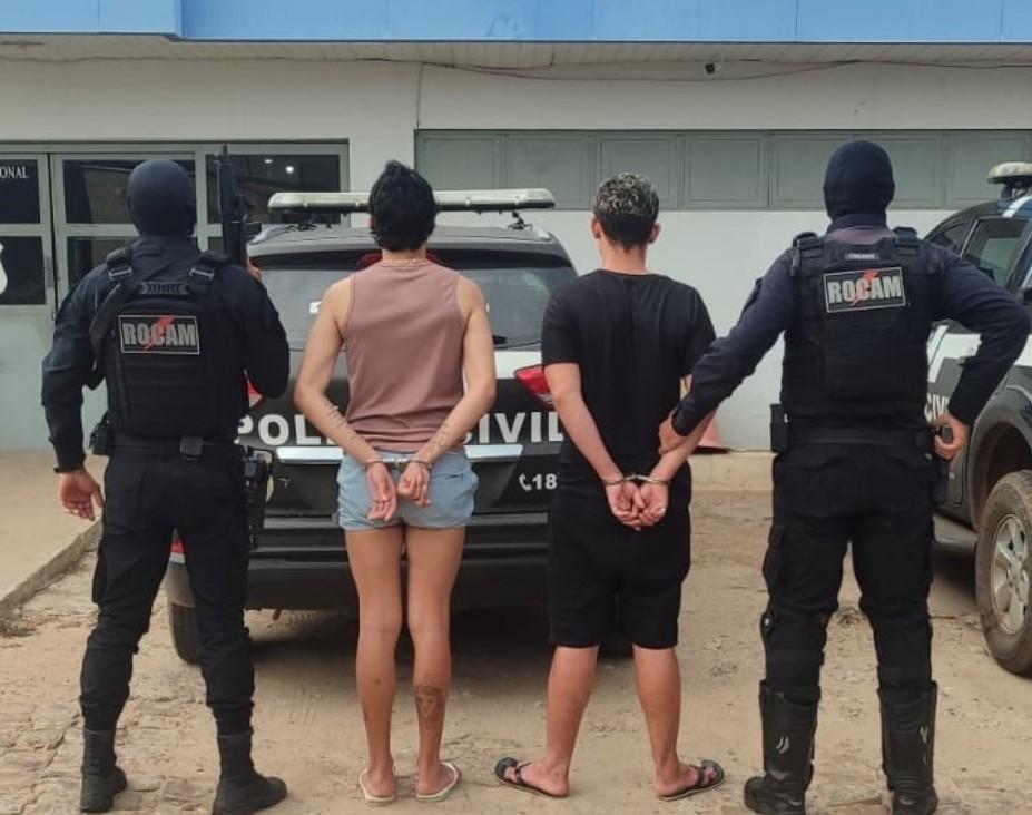 Dupla é presa em flagrante após assalto a comércio no bairro Morada Nova, em Picos