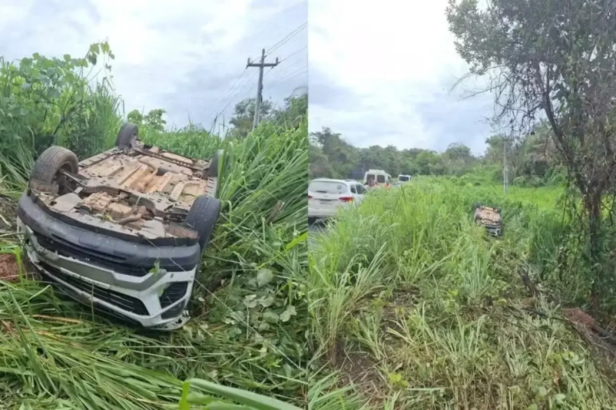 Secretário de saúde de Amarante e mais seis pessoas ficam feridas após carro capotar na BR-343
