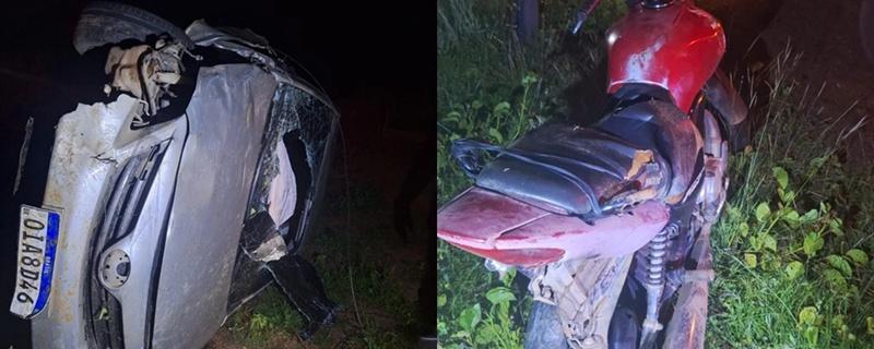 🚨 Tragédia na rodovia: colisão frontal entre carro e moto deixa feridos e levanta suspeita de embriaguez no Piauí