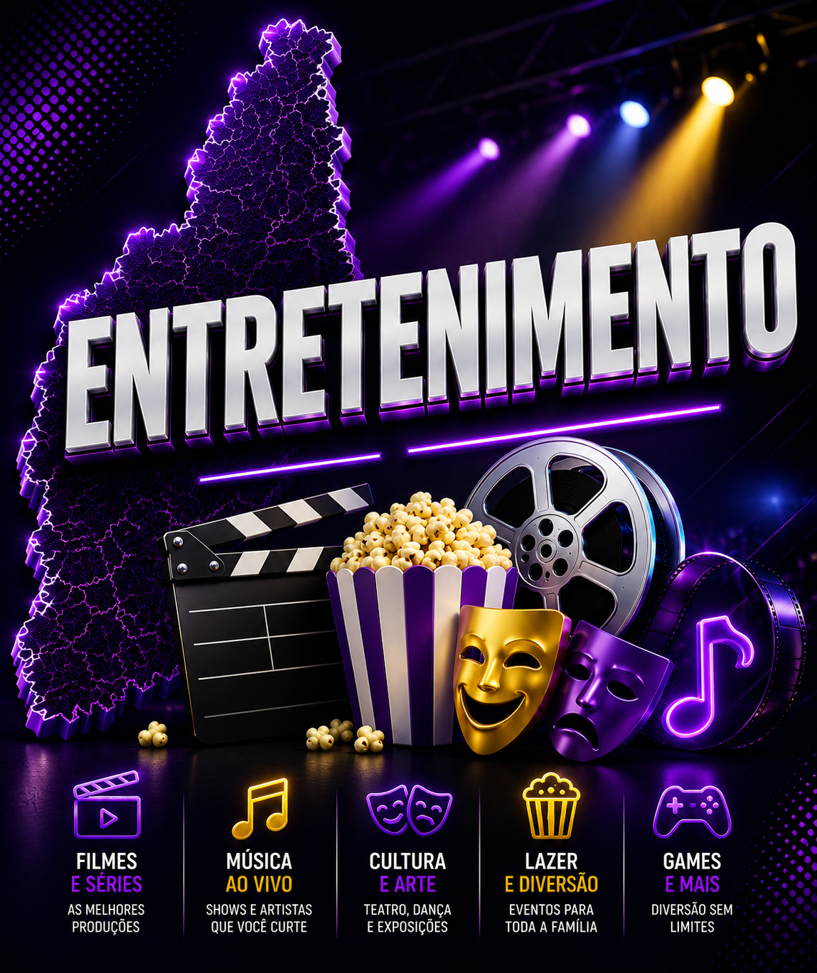 Navegue pela Categoria de Entretenimento