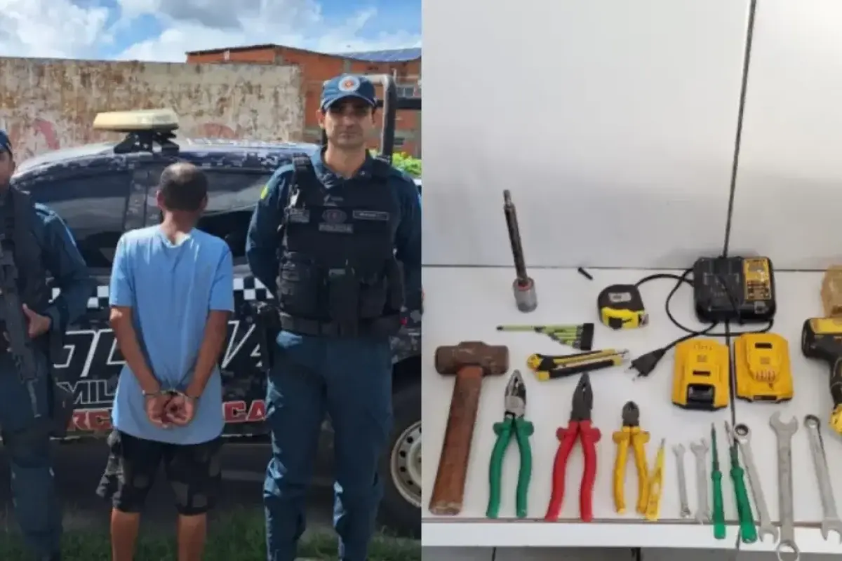 Homem é preso suspeito de furtar equipamentos de energia solar na BR-343 em Água Branca