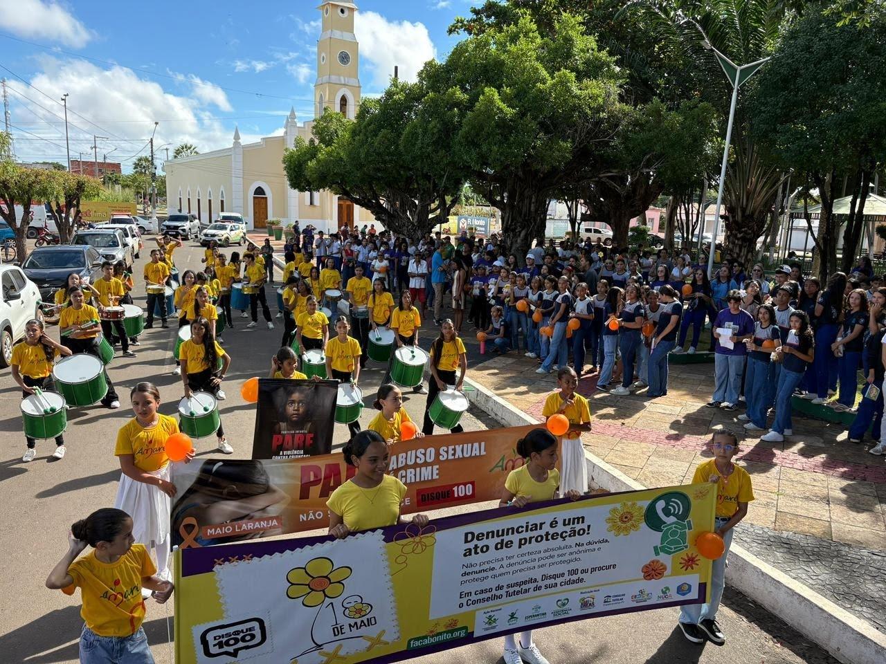 Prefeitura de Esperantina realiza mobilização no combate ao abuso e exploração sexual de crianças e adolescentes