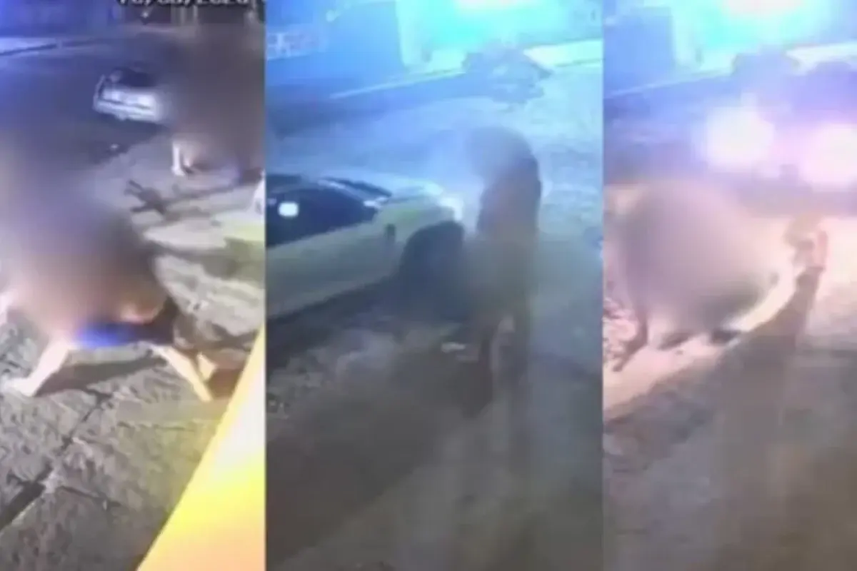Trio atropela e espanca homem em tentativa de homicídio na frente de bar em Parnaíba