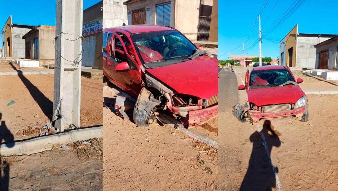 Jovem de 18 anos fica ferido após acidente na BR-230 em Oeiras
