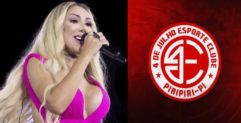 Taty Girl é anunciada como patrocinadora do 4 de Julho para a disputa da Série B do Campeonato Piauiense