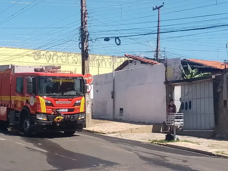 Bombeiros controlam incêndio e realizam rescaldo para evitar novos focos