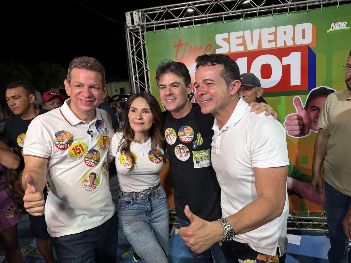 Naerton Moura reúne multidão em adesivaço com Severo Eulálio e Castro Neto em Sussuapara