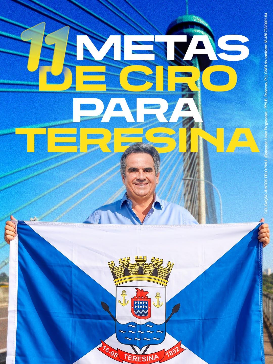 Ciro Nogueira apresenta 11 metas para Teresina, que vão transformar a vida das pessoas