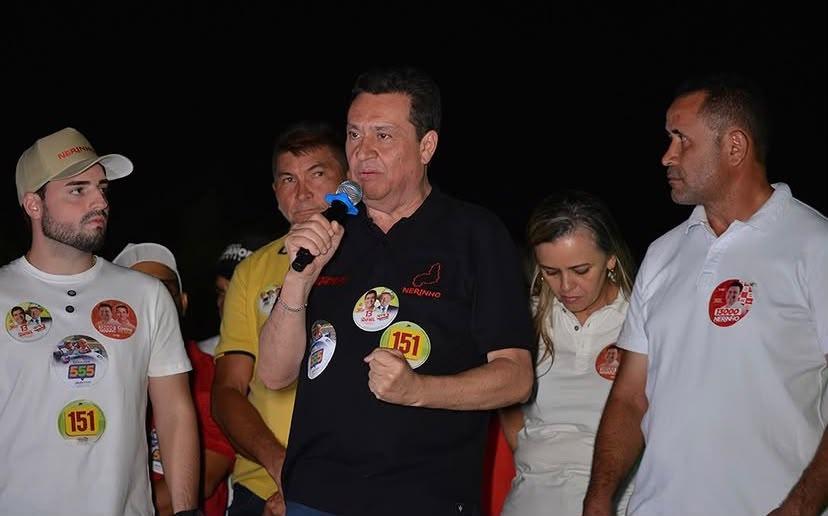 Nerinho cumpre agenda em Aroazes e participa de ato político com apoiadores