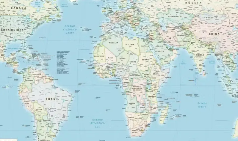 ONU aprova novo mapa-múndi que representa tamanho real da África; veja