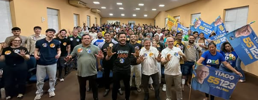Jadyel Alencar participa de encontro político em Teresina ao lado de Tiago Vasconcelos