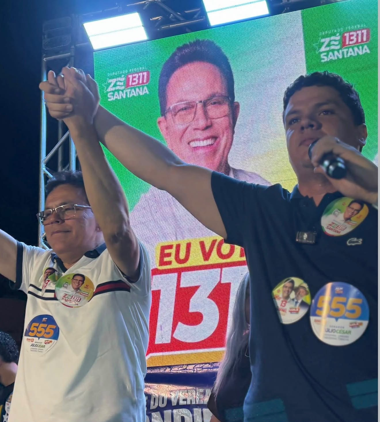 Zé Santana participa de encontro na Zona Sul de Teresina ao lado do vereador Leôndidas