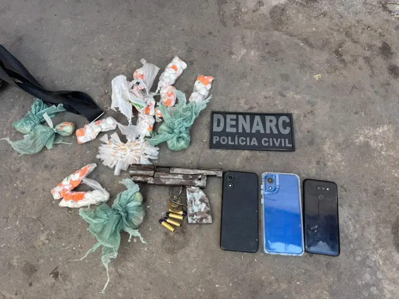 Seis pessoas são presas por tráfico e armas são apreendidas na zona Norte de Teresina