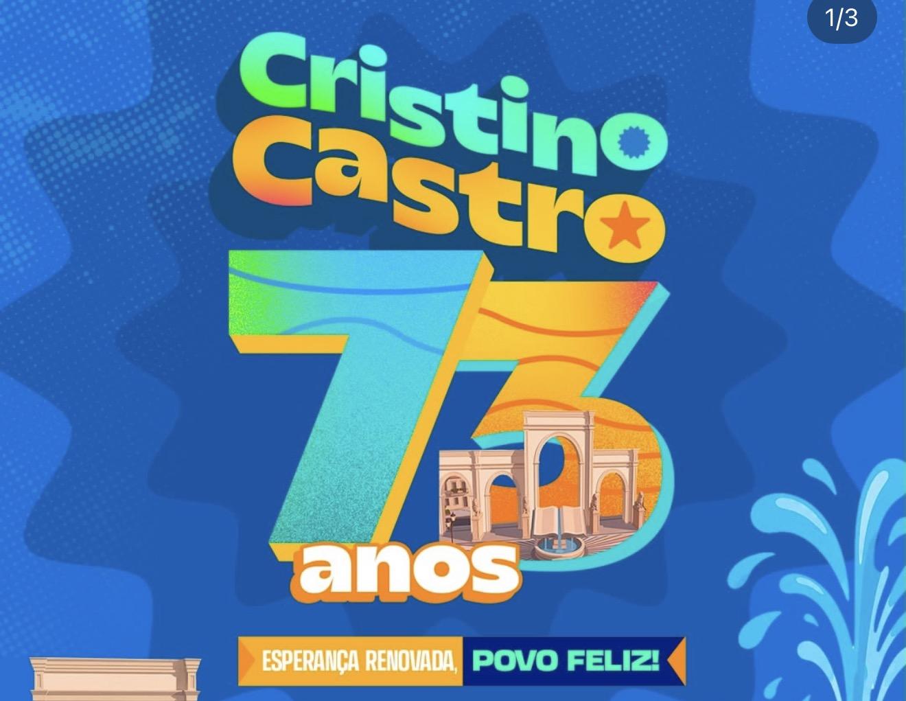 Cristino Castro comemora 73 anos com grande festa e shows de cinco atrações musicais