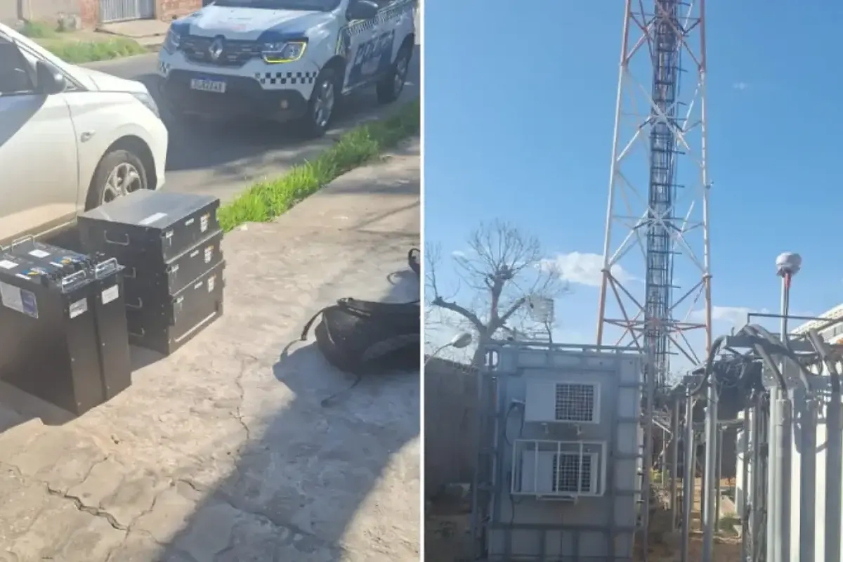 Homem é preso em Teresina ao furtar R$ 42 mil em baterias de torre de telefonia
