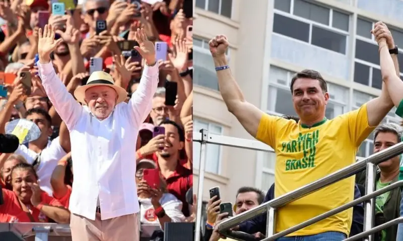 Flávio Bolsonaro supera Lula, mas eleição vai ao segundo turno