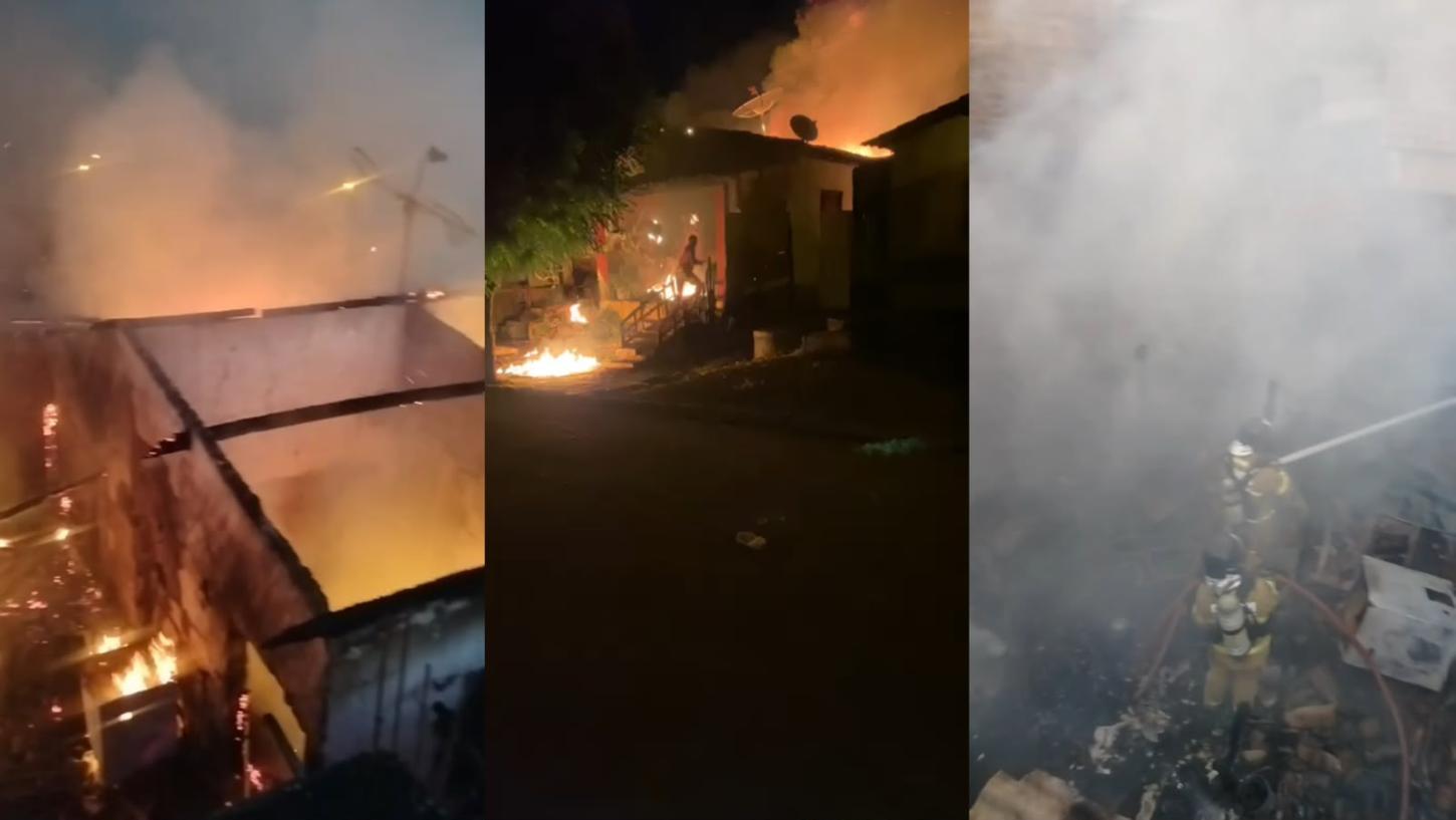 Incêndio de grandes proporções destrói residência de idosos no Piauí