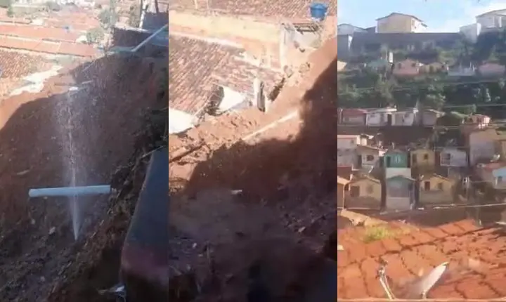 Deslizamento de encosta em Picos mobiliza Defesa Civil; famílias são retiradas e área segue isolada