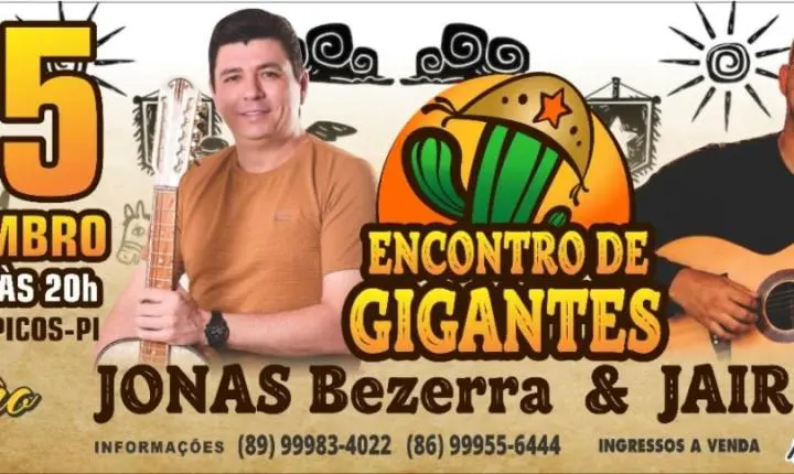 Encontro de Gigantes acontece amanhã em Picos com grandes nomes do repente