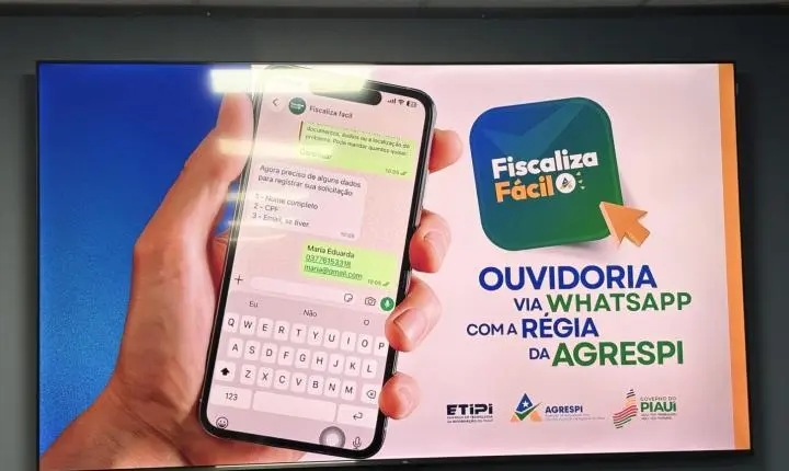 Fiscaliza Fácil: Agrespi lança atendimento pelo WhatsApp para facilitar reclamações sobre água, energia e transporte