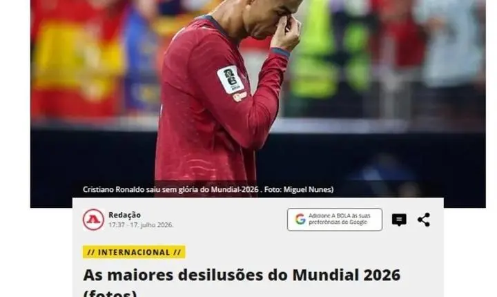 Jornal português aponta Neymar, Raphinha e outros craques entre as maiores decepções da Copa do Mundo
