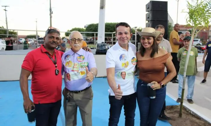 Naerton Moura reúne multidão em adesivaço com Severo Eulálio e Castro Neto em Sussuapara