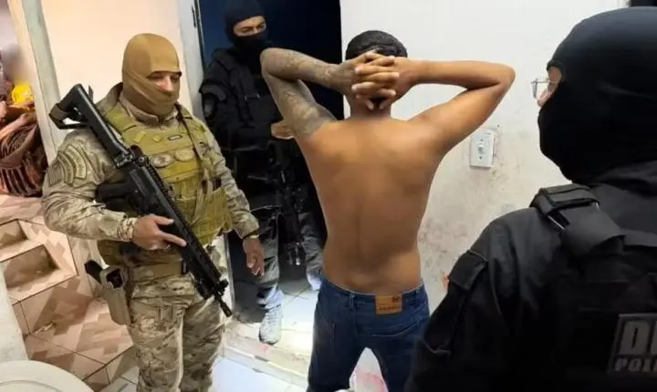 Operação prende três suspeitos de tráfico e apreende drogas, armas e dinheiro em Teresina