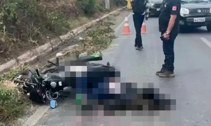 Passageiro de moto por aplicativo morre atropelado por carreta na zona Sul de Teresina