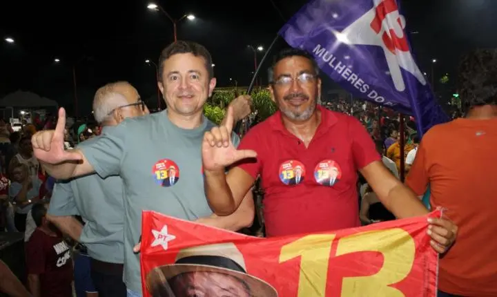 Prefeito Naerton Moura reúne multidão em Sussuapara em ato político em apoio à reeleição do presidente Lula