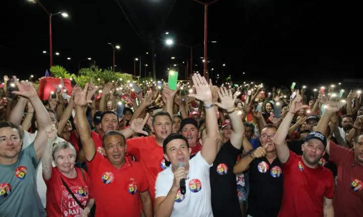 Prefeito Naerton Moura reúne multidão em Sussuapara em ato político em apoio à reeleição do presidente Lula