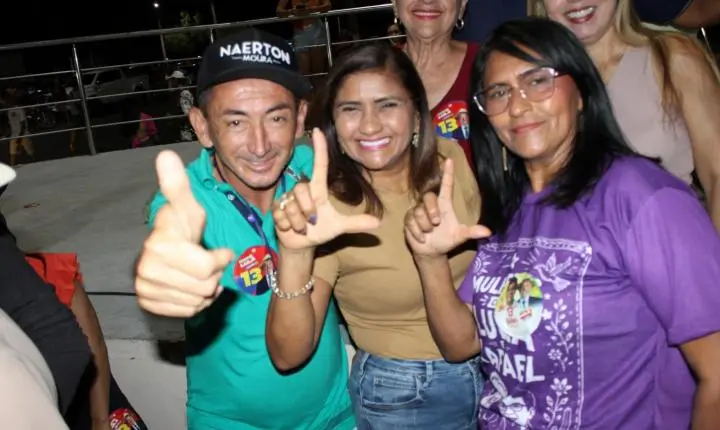 Prefeito Naerton Moura reúne multidão em Sussuapara em ato político em apoio à reeleição do presidente Lula