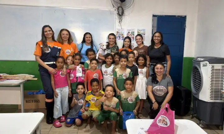 Programa Protetor Mirim chega à Escola Zeca Curica e trabalha cuidado com animais