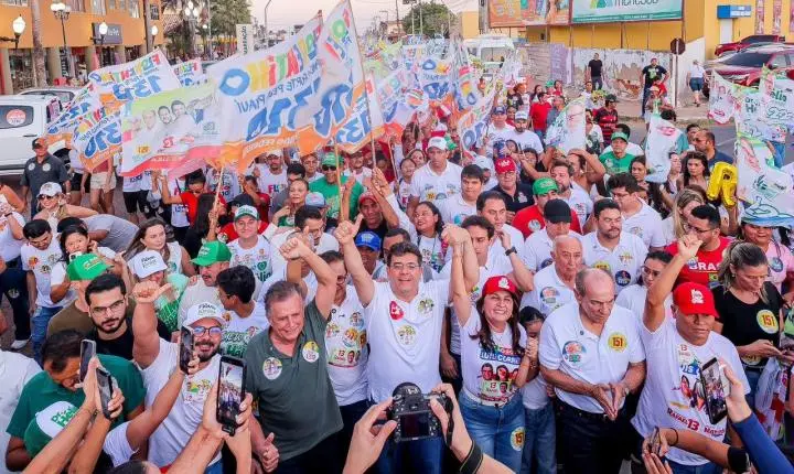 Rafael Fonteles sela aliança histórica com família Mão Santa em Parnaíba: “União boa para o povo”