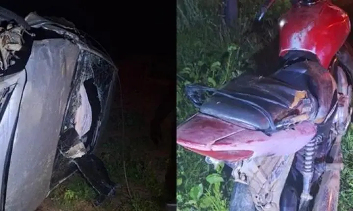🚨 Tragédia na rodovia: colisão frontal entre carro e moto deixa feridos e levanta suspeita de embriaguez no Piauí