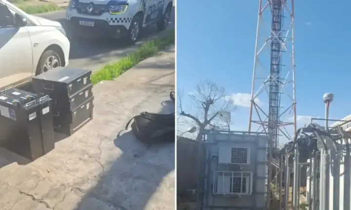 Homem é preso em Teresina ao furtar R$ 42 mil em baterias de torre de telefonia