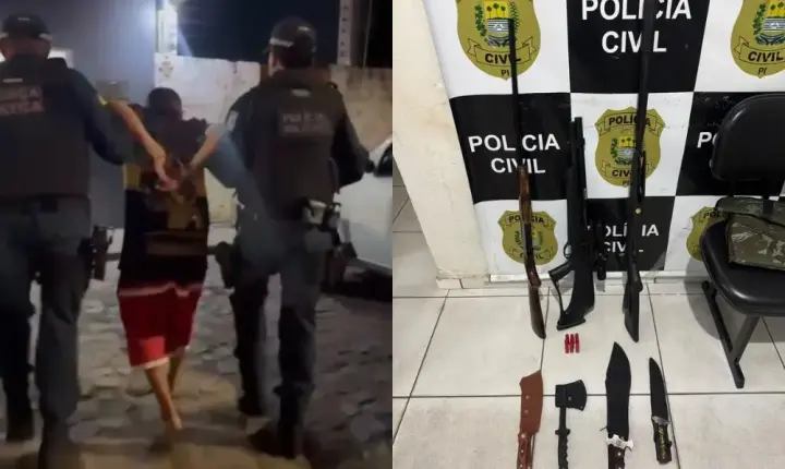 Homem é preso após agredir e ameaçar esposa na zona rural de Simplício Mendes